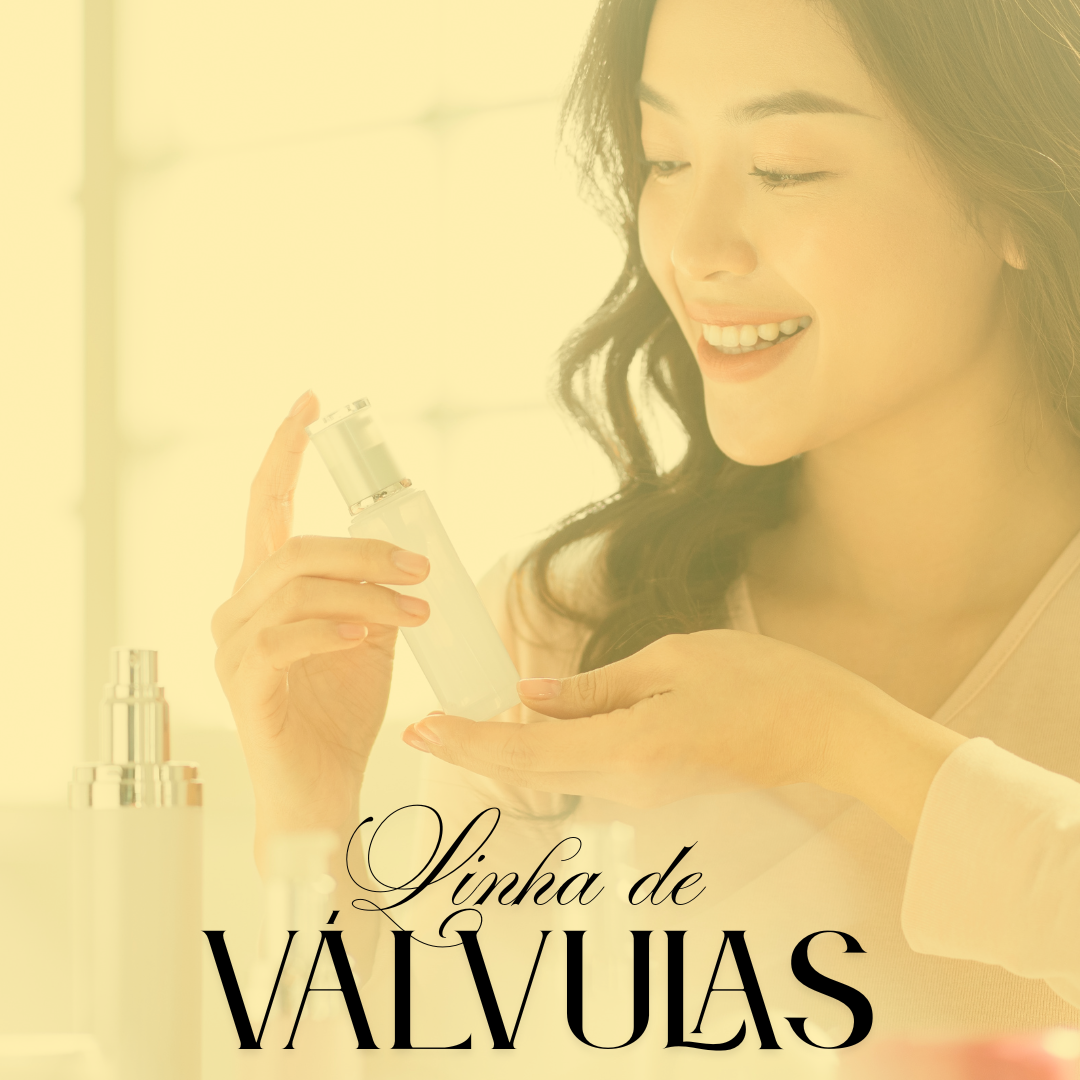 Válvulas com entrega de imediata, válvulas para cosméticos e outros segmentos. 